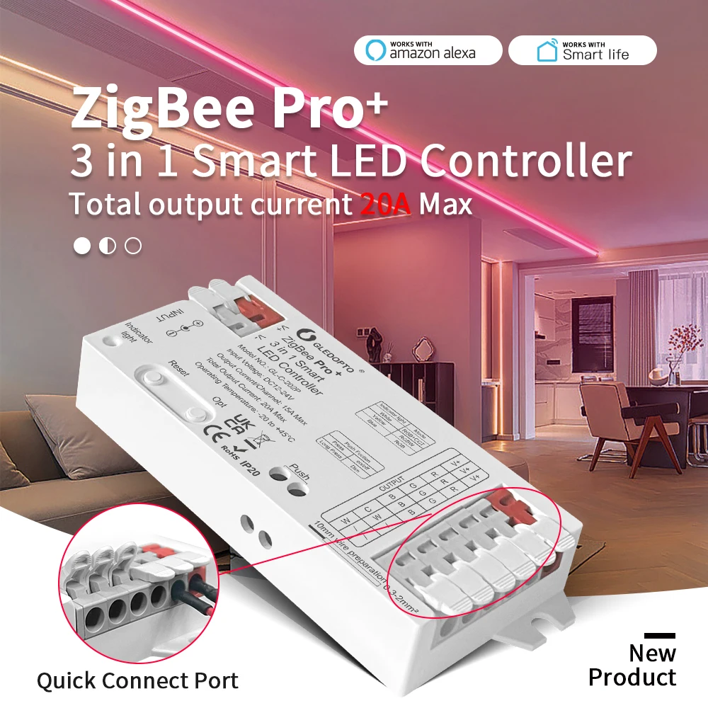 Zigbee Coordinator Stick - GLEDOPTO ZigBee 3.0 Pro+ 3 in