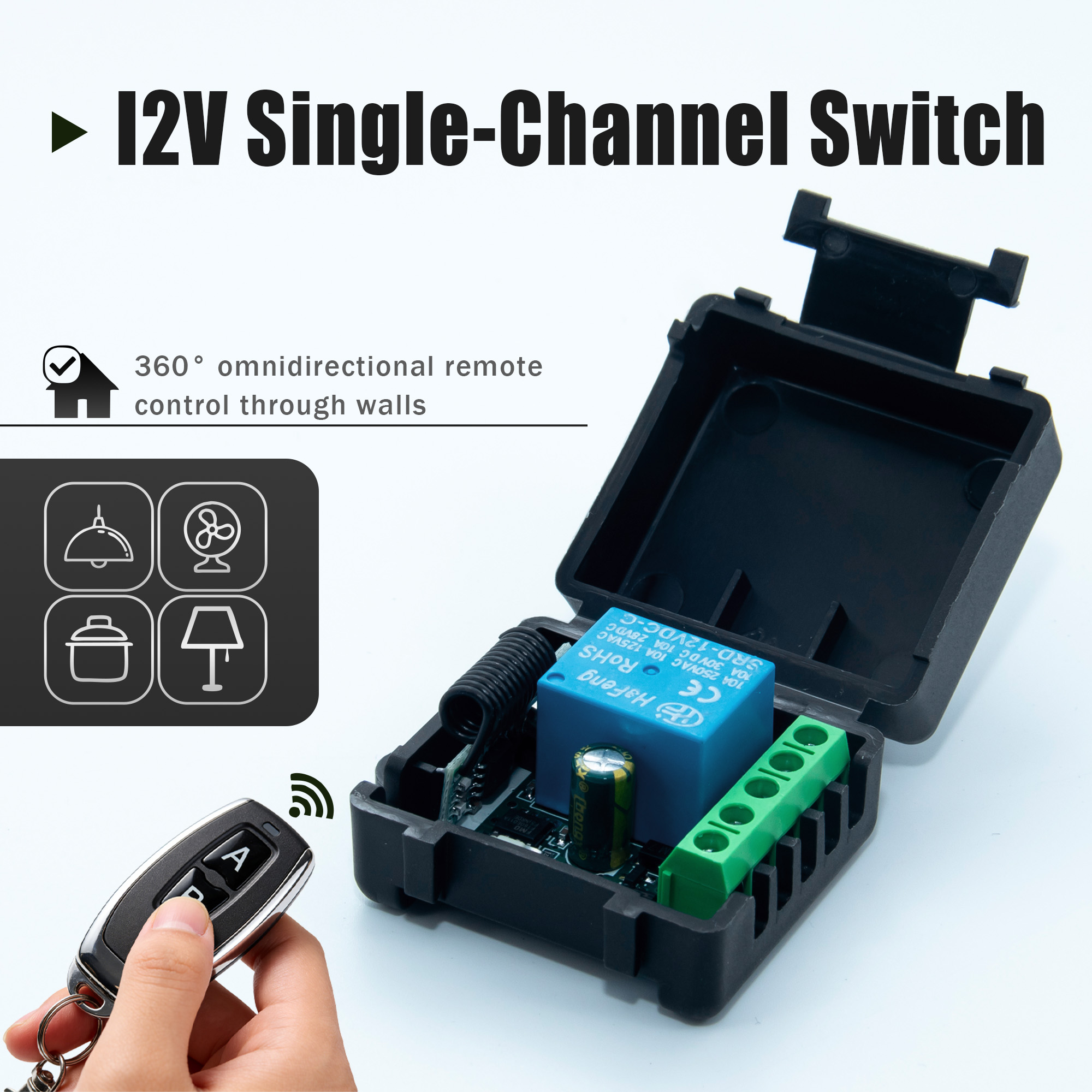 DC 12V 433MHz Wireless Remote  - 433Mhz Receiver Module recension och pris
