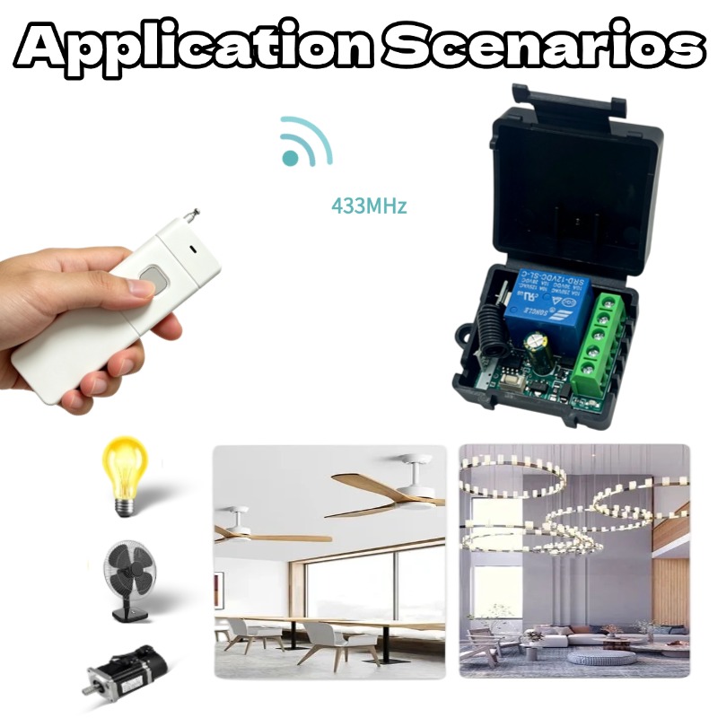 433Mhz DC 12V 6V-30V 1CH Unive - 433Mhz Receiver Module recension och pris
